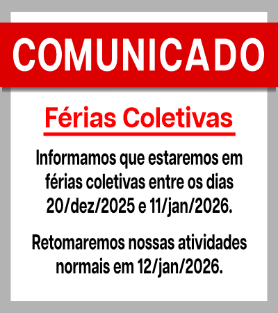 comunicado de férias coletivas 2024 - 2025